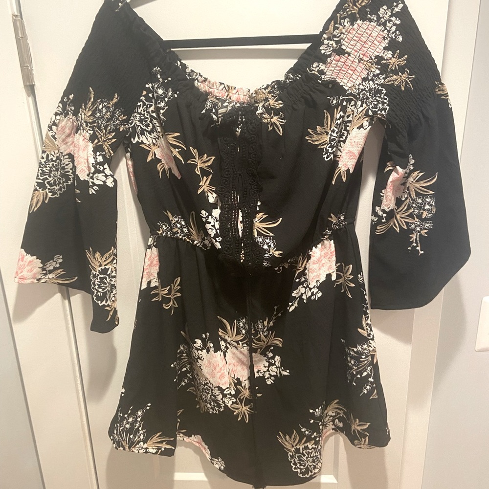 Women’s Black and Pink Floral dress | | Size XL |